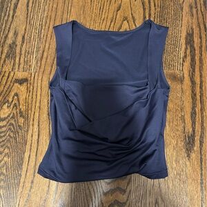 Commense Dark Blue Sleeveless Top